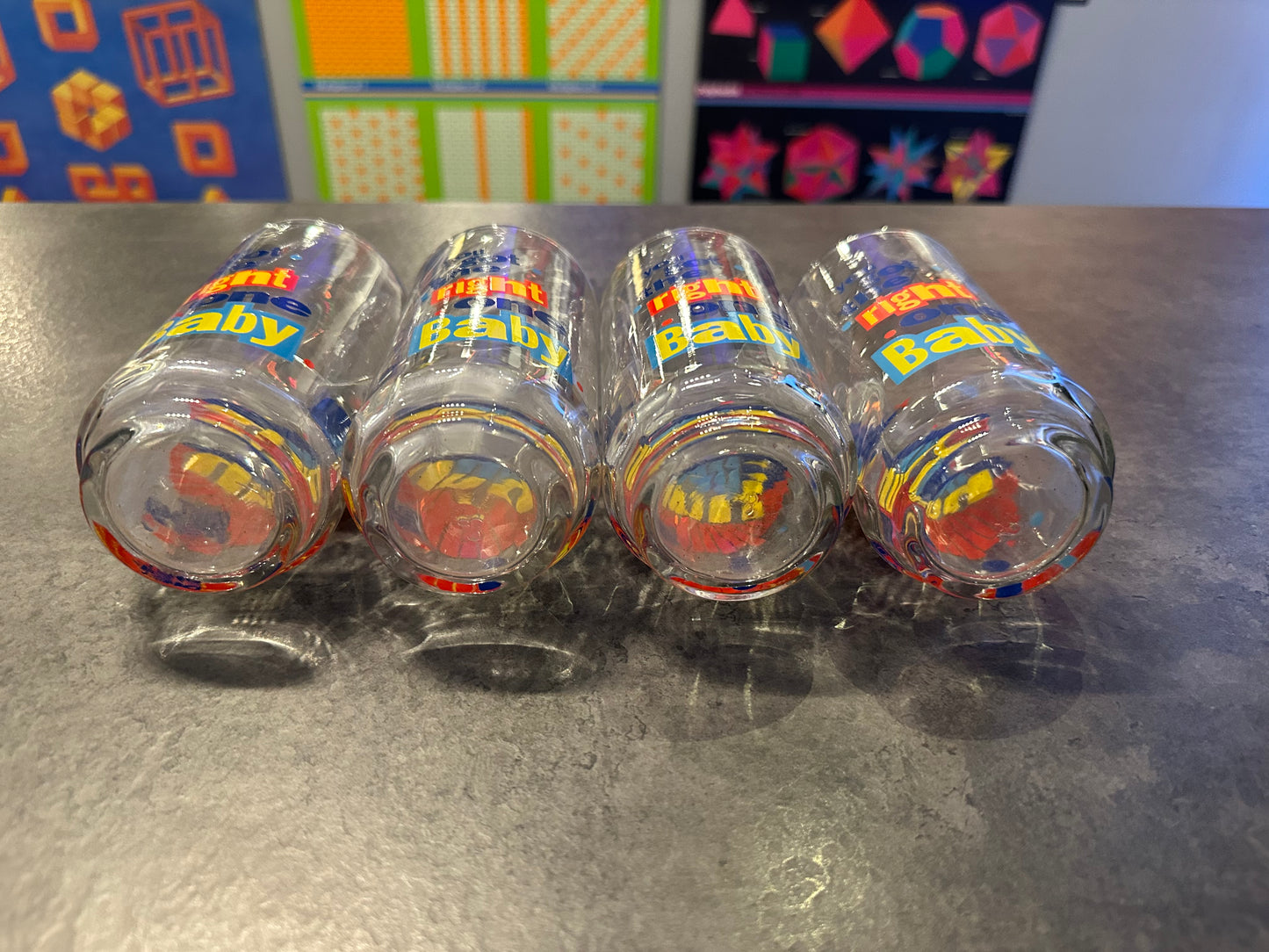 Set of 4 Diet Pepsi Glasses