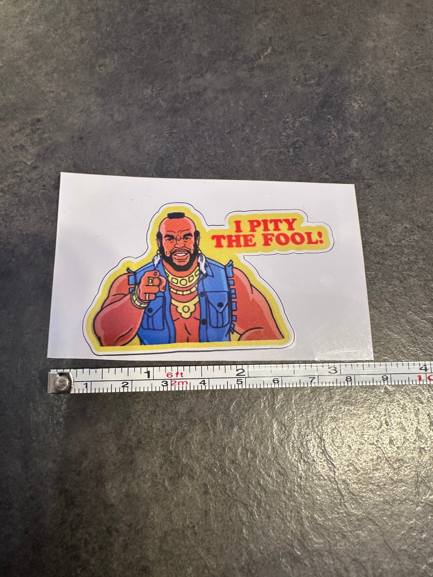 Mr. T Sticker Pity the Fool Sticker