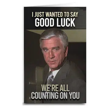 Airplane Good Luck Card