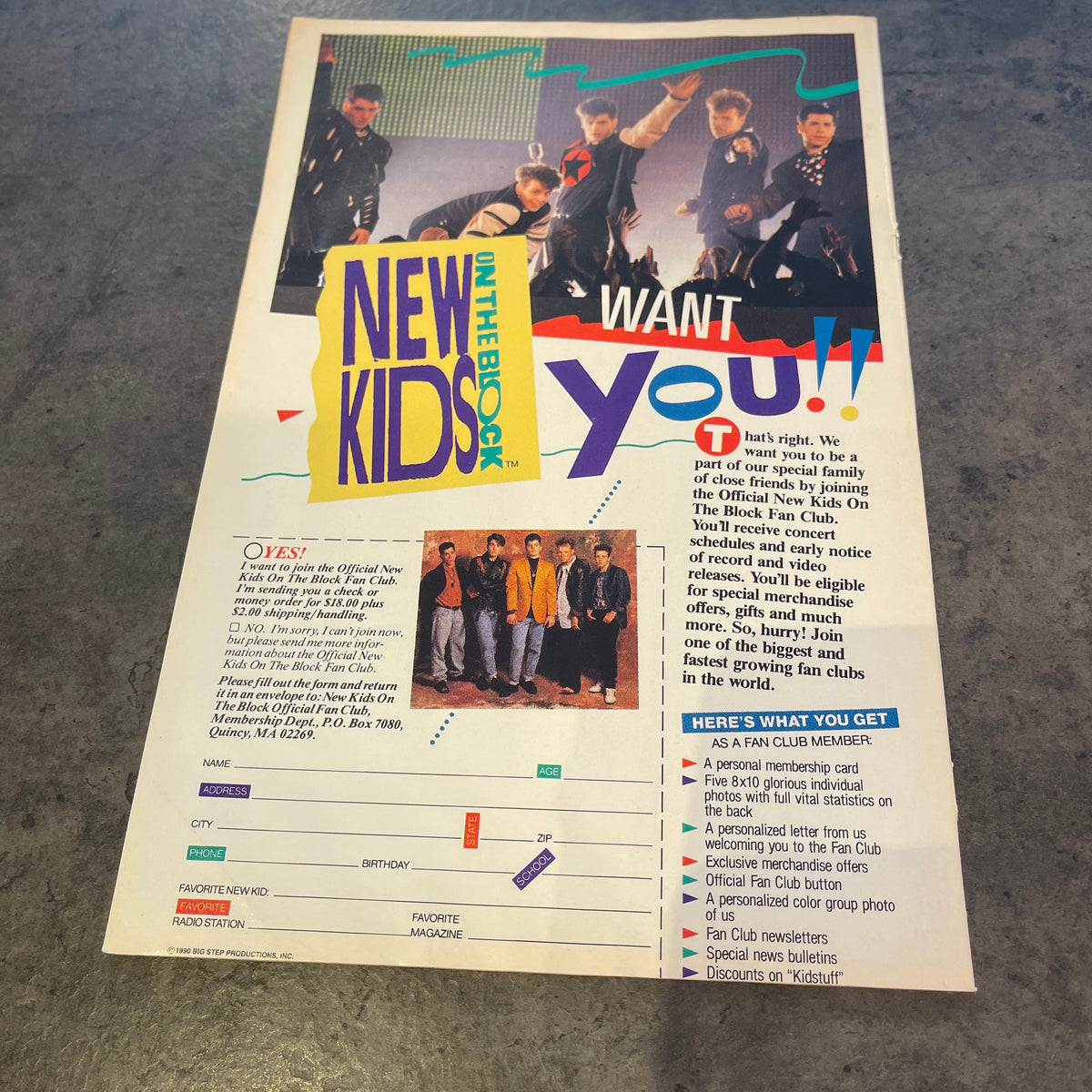 New Kids on The Block Comic Book #1