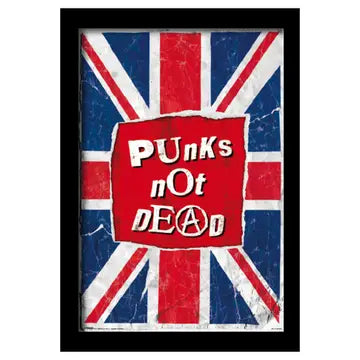 Punks Not Dead Framed Print