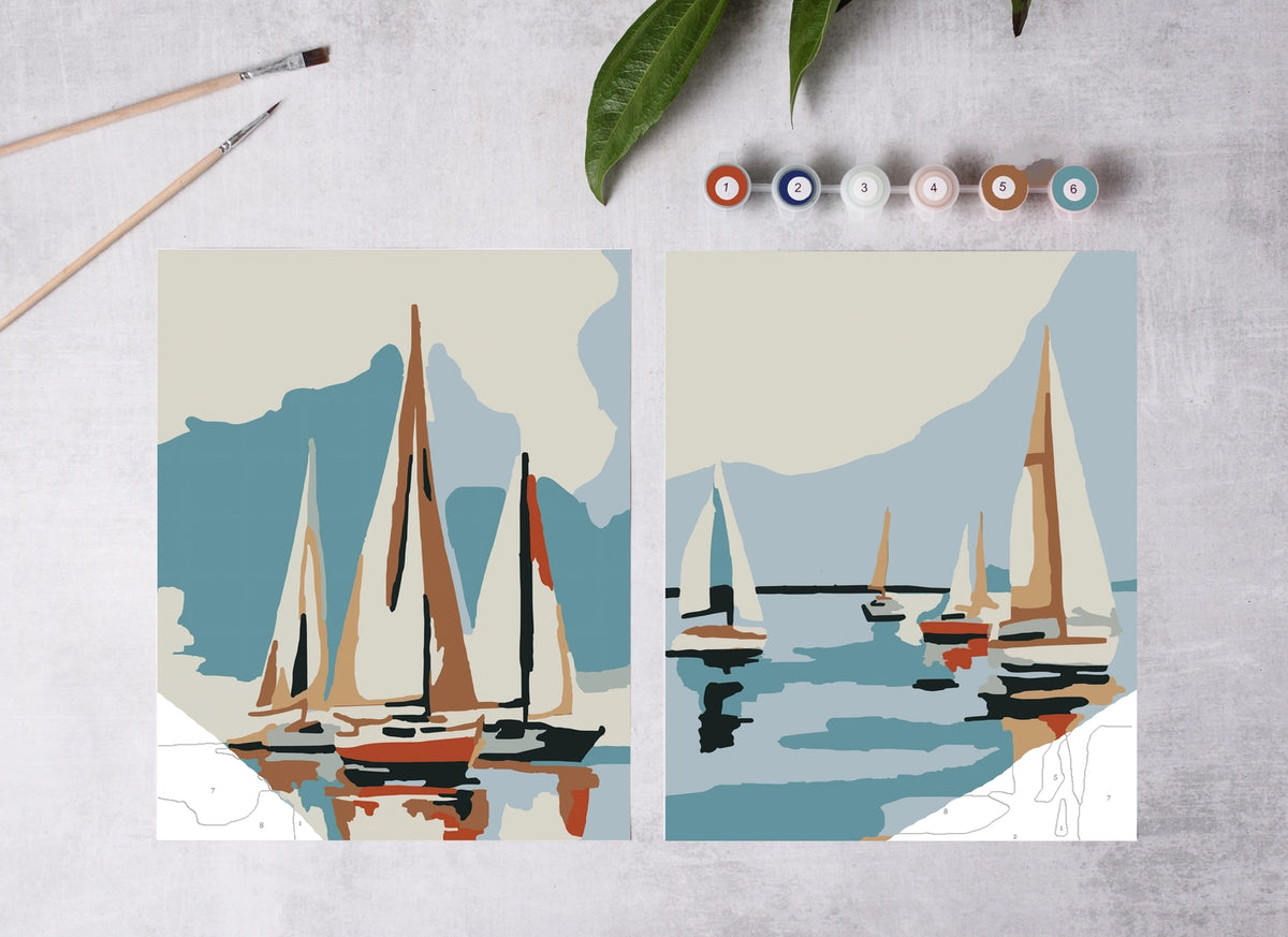 Sailboat Paint by Number Kit