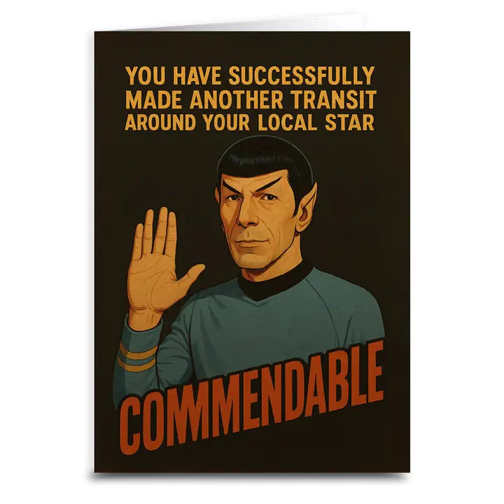 Spock Birthday Card