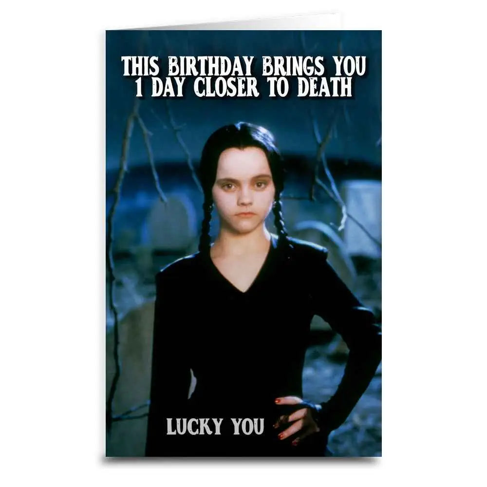 Wednesday Adams Birthday Card