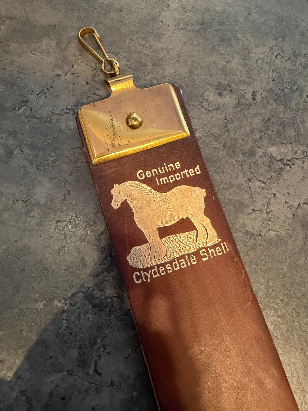Razor Strop - Genuine Clydedale (horsehide)