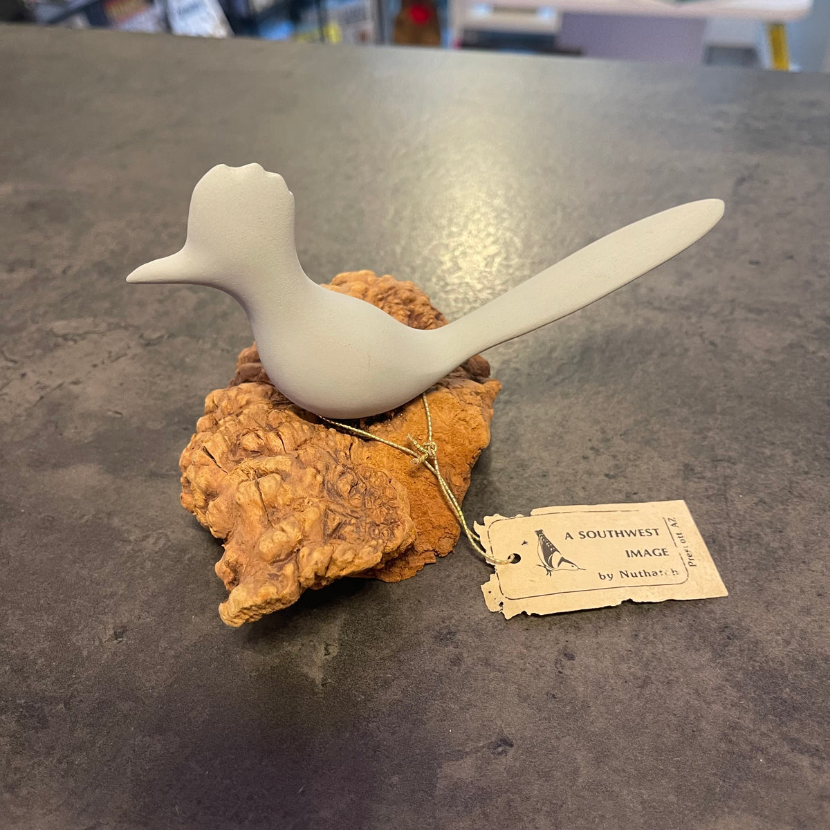 Roadrunner on Burl Base