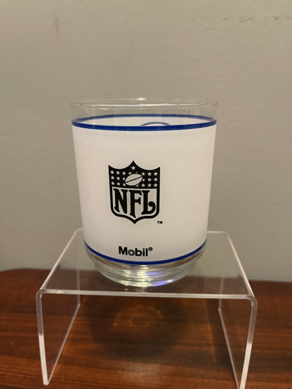 Patriots Frosted Rocks Glass