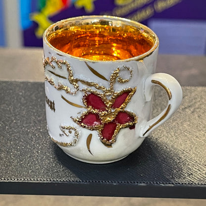 Victorian Souvenir Demitasse A Present Cup