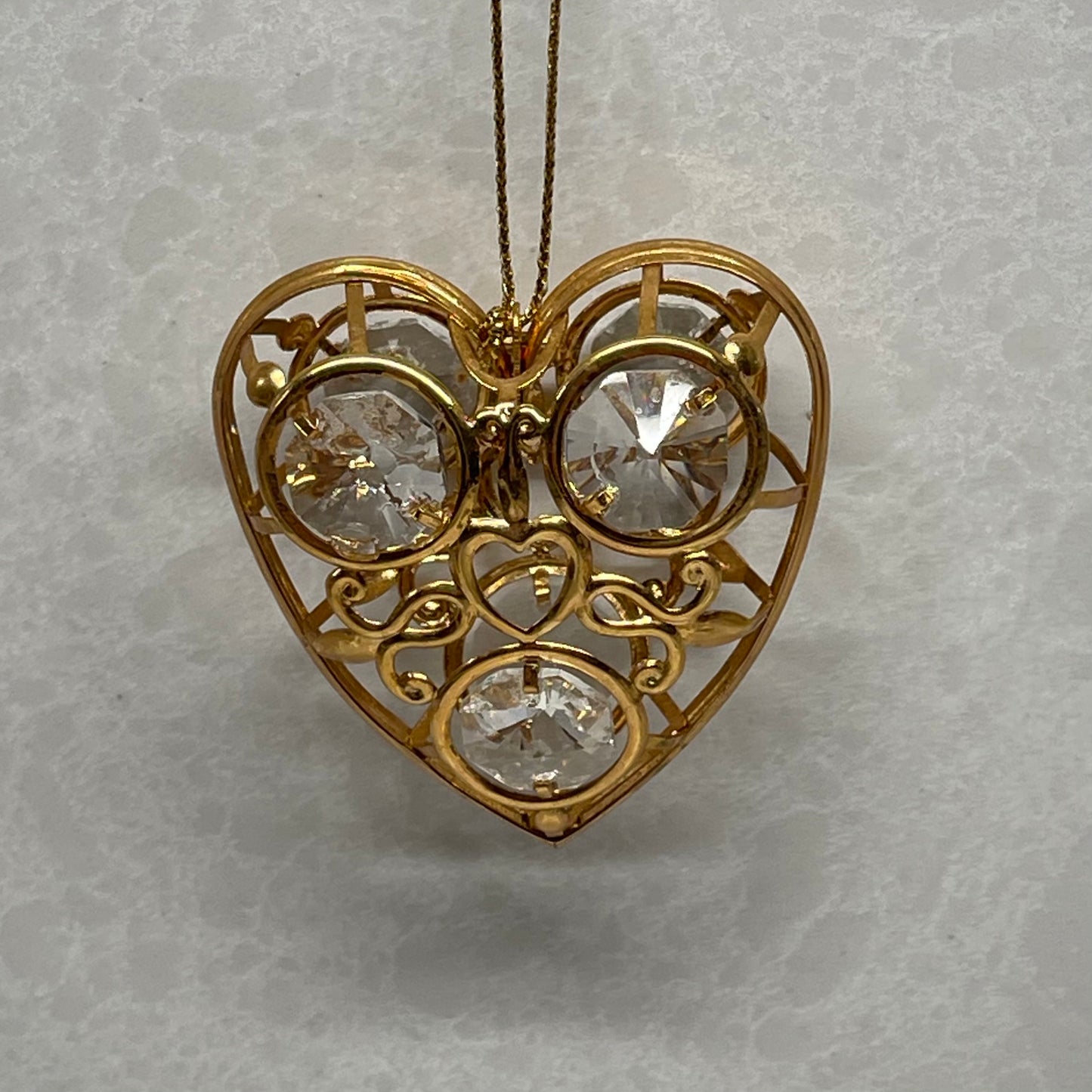 Mascot Int Gold Plated Heart Sun-catcher