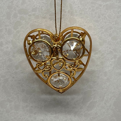 Mascot Int Gold Plated Heart Sun-catcher
