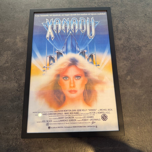 Framed Xanadu Vintage Spanish Language Poster