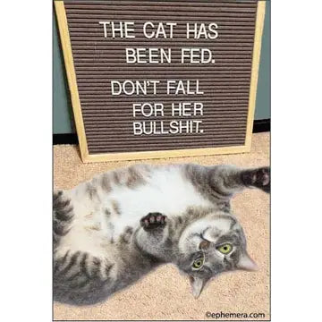 Cat Bullshit Magnet