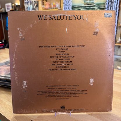 AC/DC 'For Those About To Rock We Salute You' Vinyl