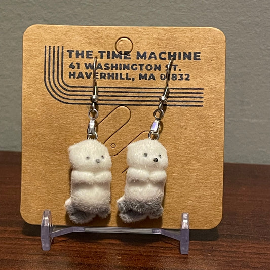 Fuzzy Otter Earrings