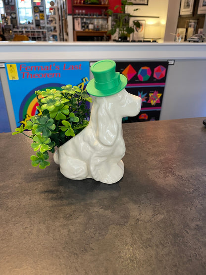 Ceramic Spaniel Planter
