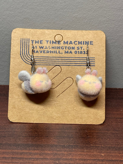 Fuzzy Bee Earrings
