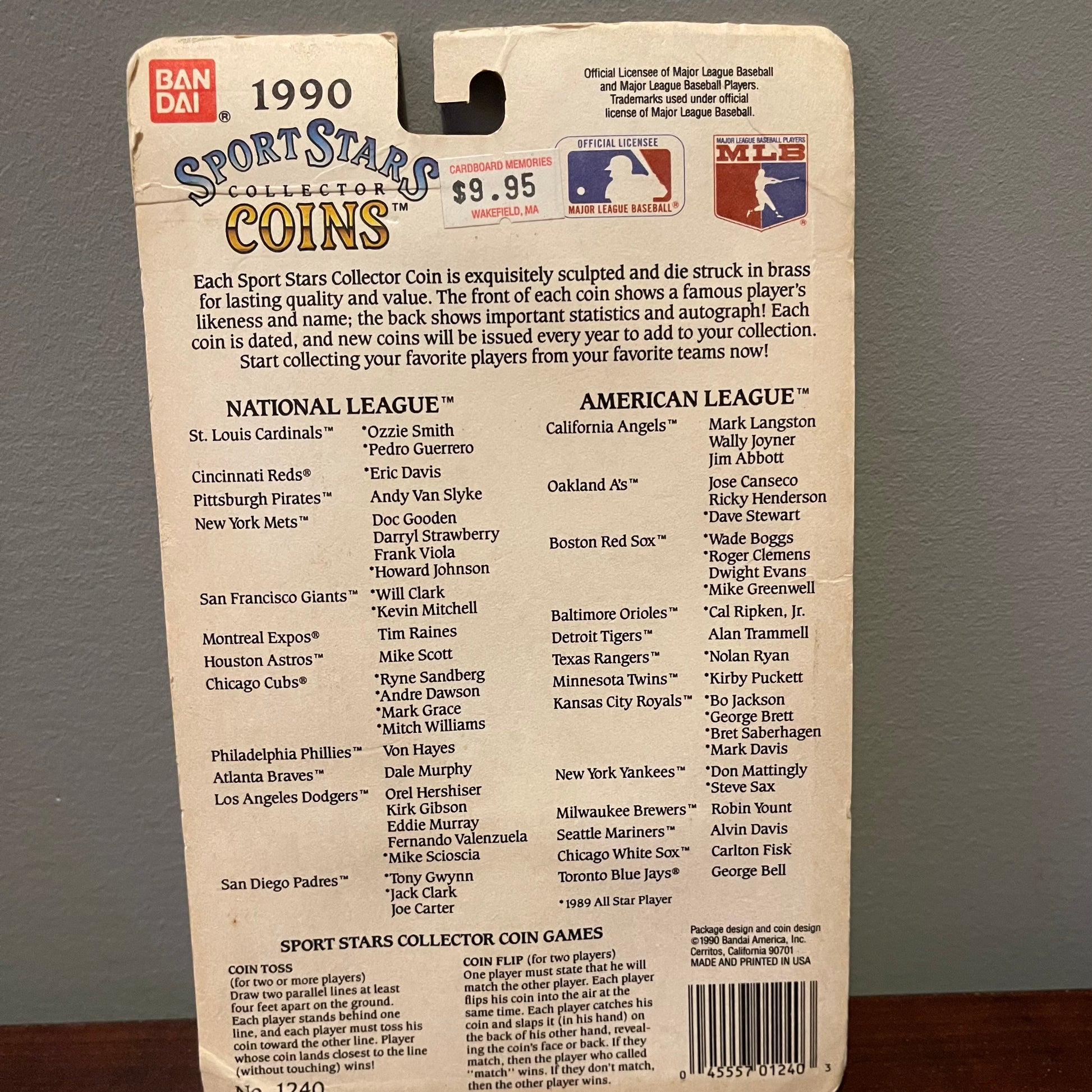 Bandai 1990 Nolan Ryan Collectors Coin