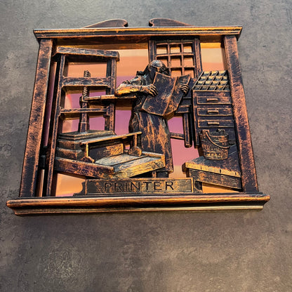 Copper Wall Tradesman Plaque