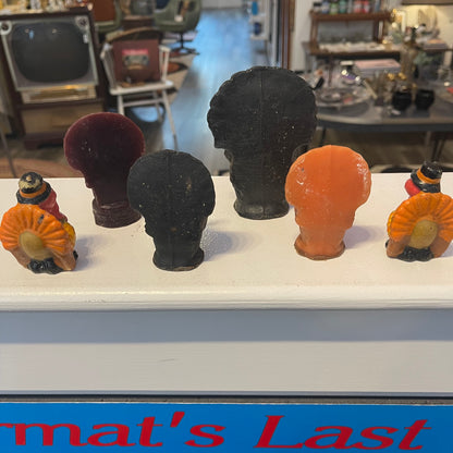 Set of 7 Gurley Thanksgiving Turkey Candles