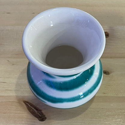 Gmundner Keramik Austria Green Flamed Small Vase