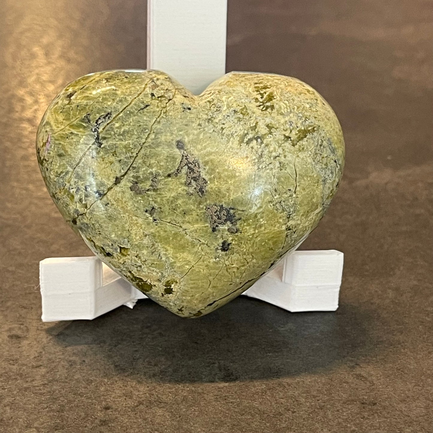 Serpentine Carved Heart