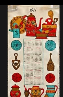 1971 Linen Tea Towel
