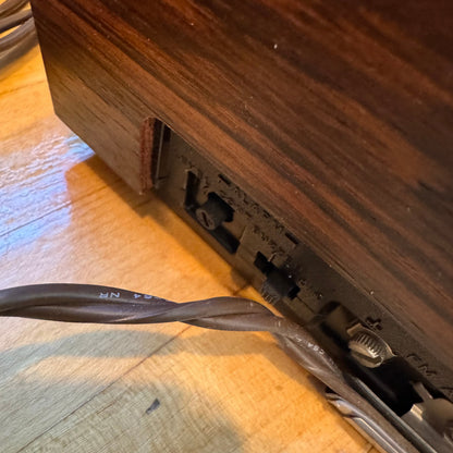 Vintage 1970s Sony Digimatic Litetime AM/FM Clock Radio Faux Woodgrain