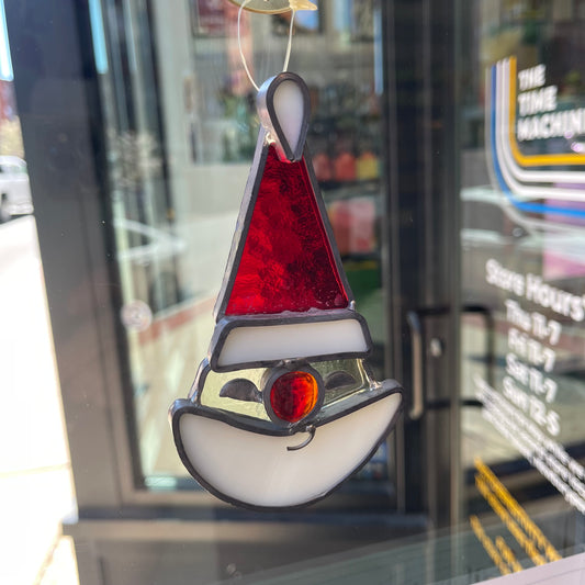 Stained Glass Santa Sun-catcher