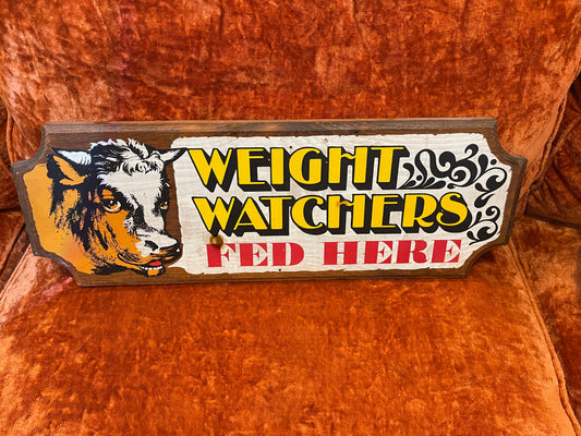 Weight Watchers Wooden Sign