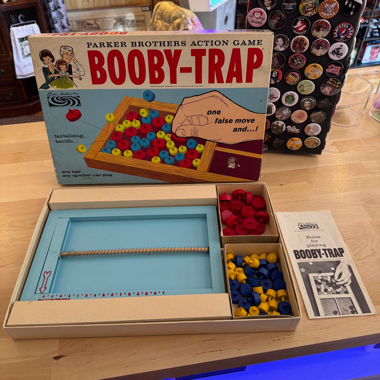 Complete Vintage Parker Bros Booby-Trap Board Game