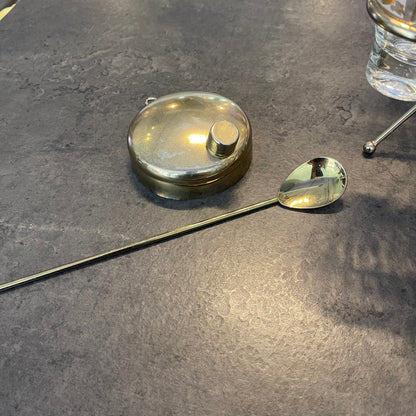 Hazel Atlas Gold Medallion Cocktail Set Complete