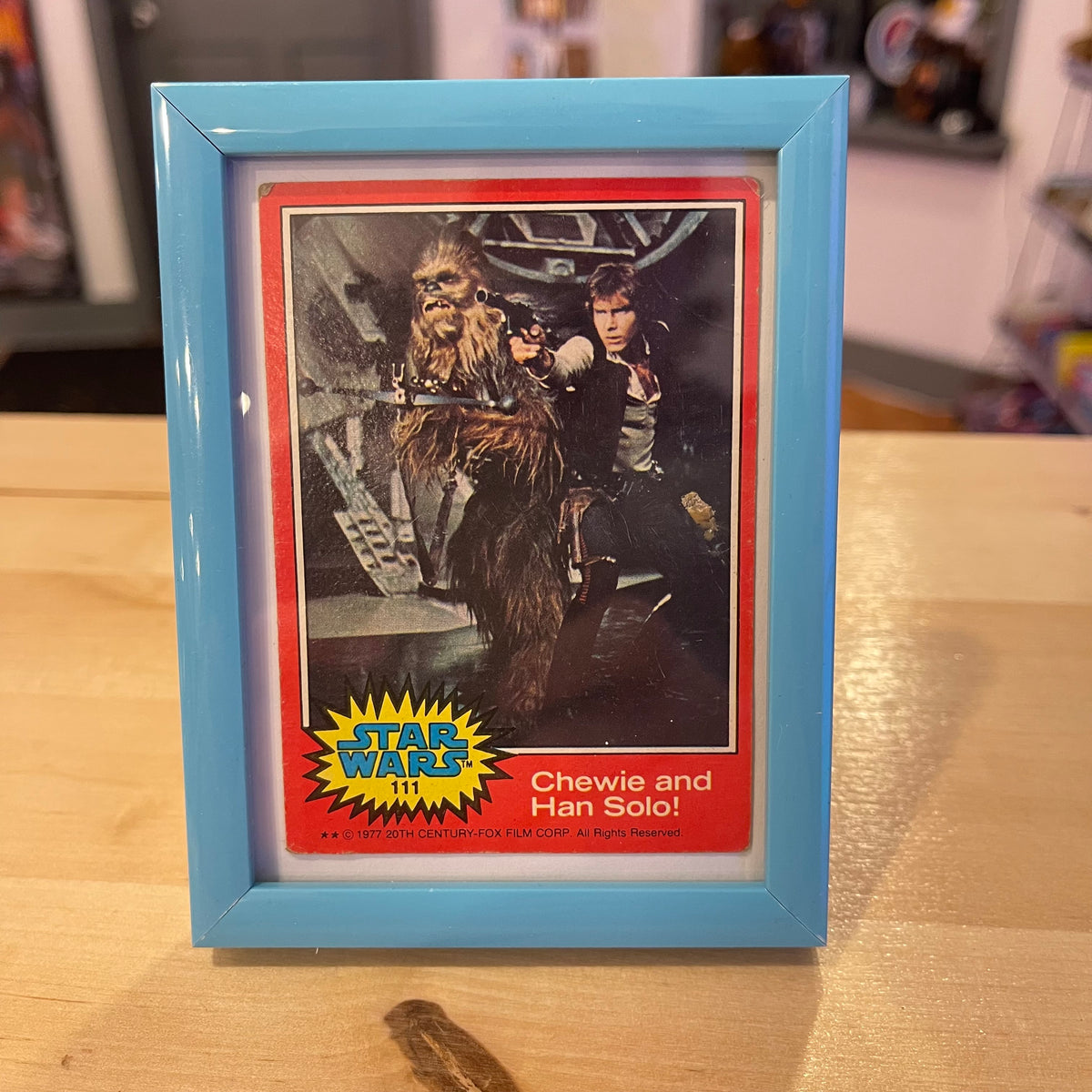 Chewie and Han Trading Card