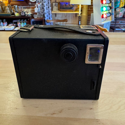 Vintage 1940s Ansco Shur-Shot Jr. Film Box Camera - Working Shutter