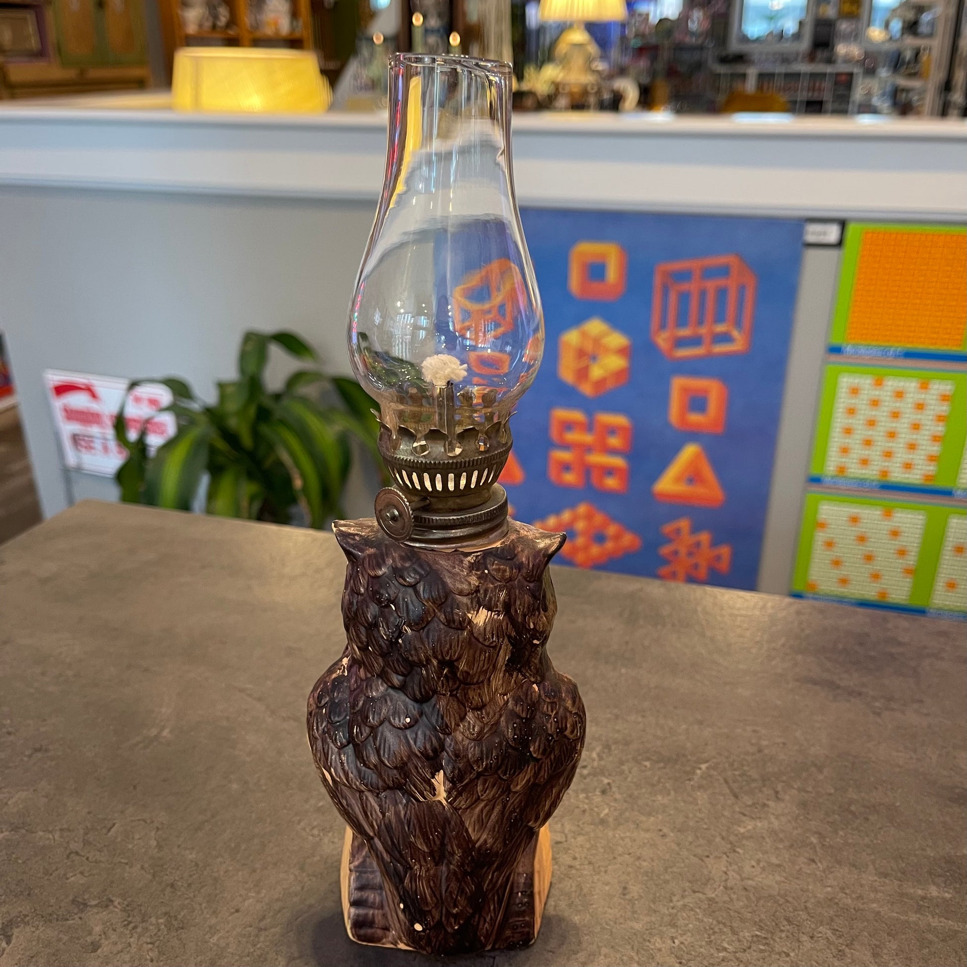 Tennessee Owl Oil Lamp