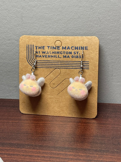 Fuzzy Bee Earrings