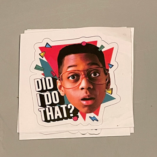 Urkel Vinyl Decal