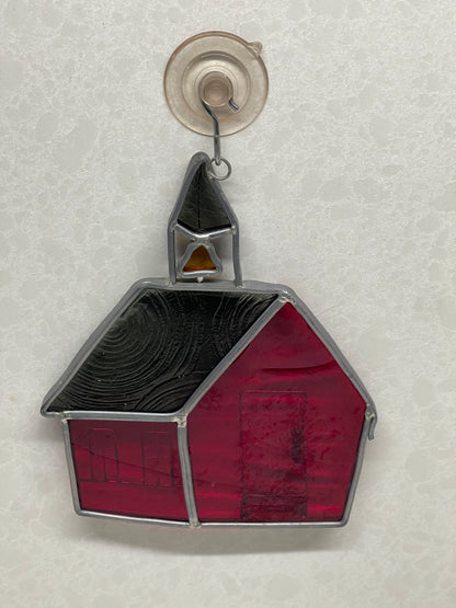 Stained Glass School House Sun-catcher