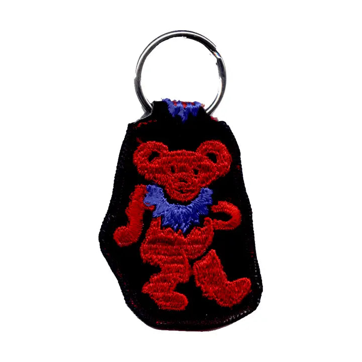 Dancing Bear Grateful Dead Keychain