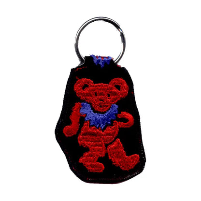 Dancing Bear Grateful Dead Keychain