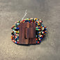 Wood Buckle Beaded Bracelet