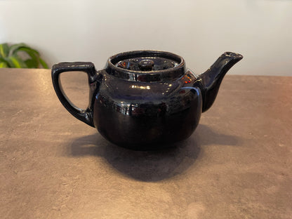 Black Glazed Teapot