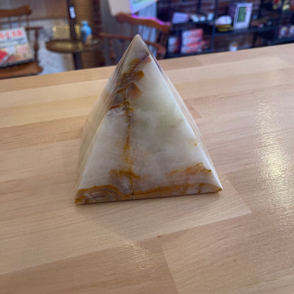 Aquarius Pyramid Paperweight