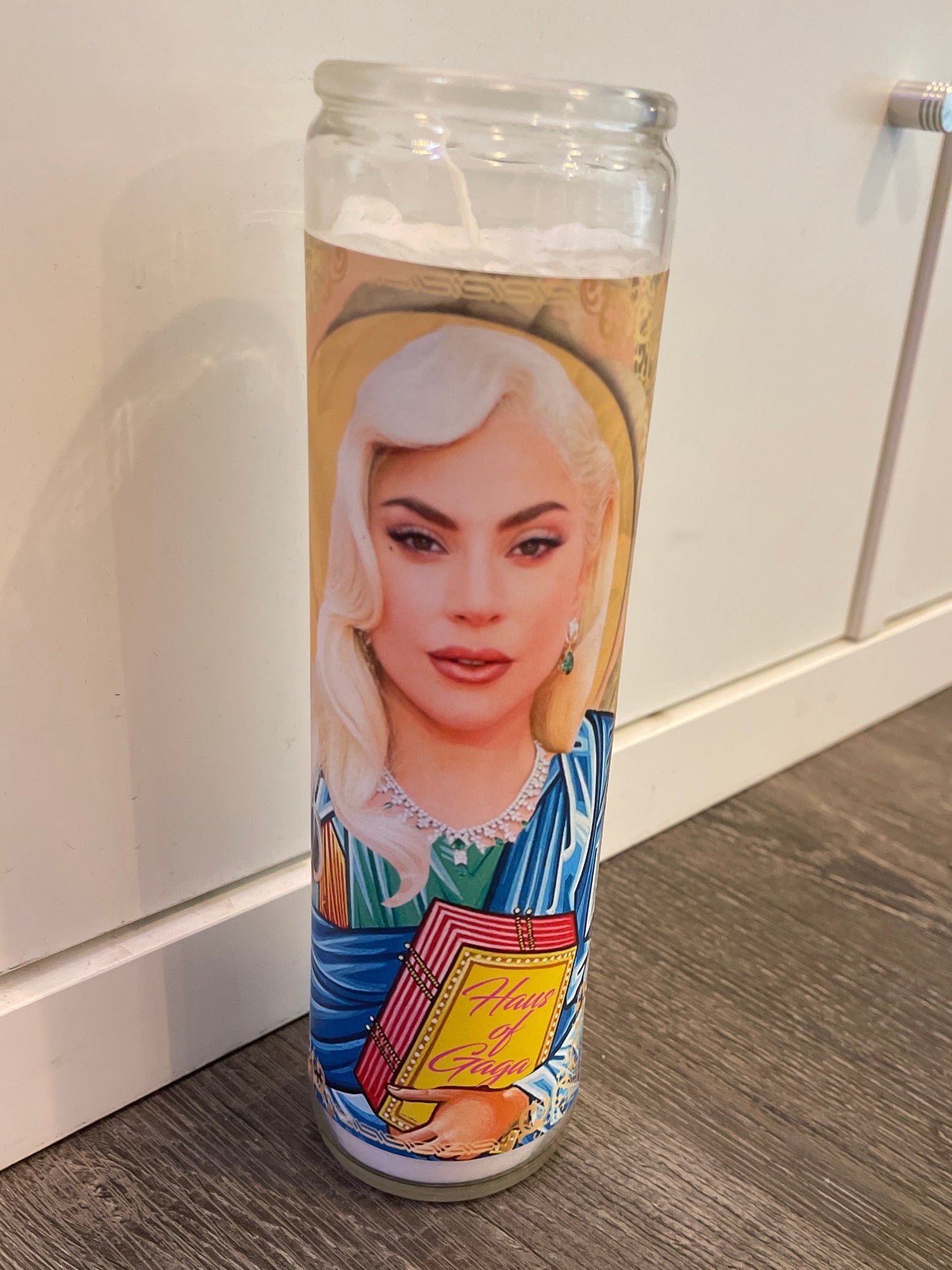 Saint Lady Gaga Candle