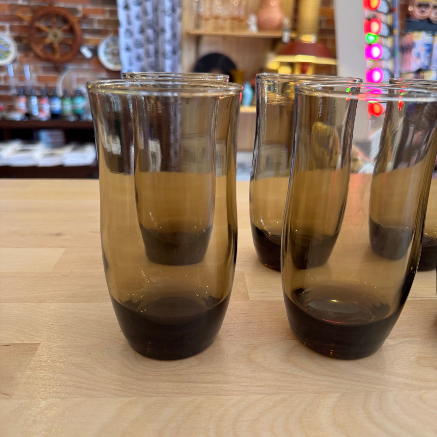 Set of 8 Smoked Glasses
