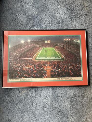 Framed Denver Stadium Article