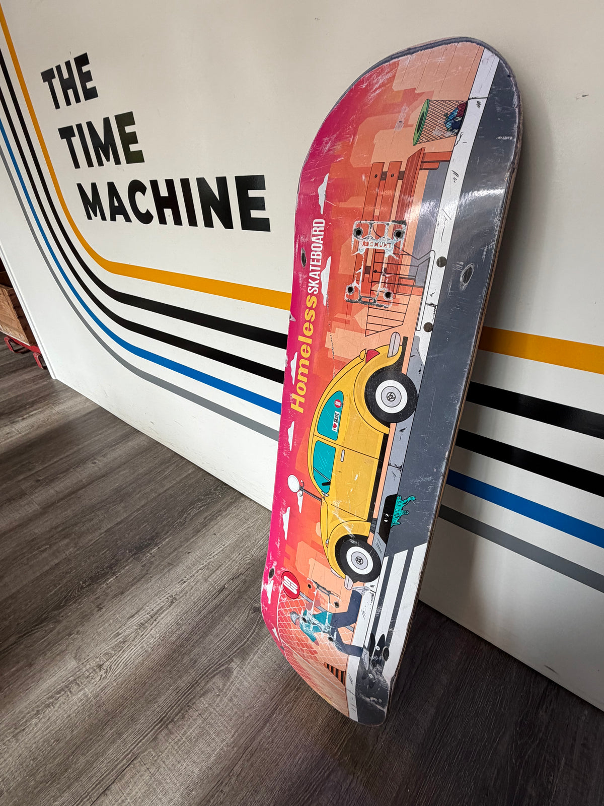 Skateboard Deck - Homeless VW Beetle - Vintage