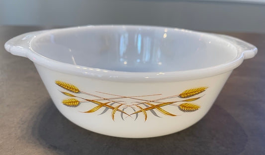 Fire King Golden Wheat 1 Quart Casserole