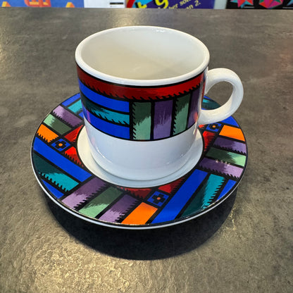 Sakura 'Velvet Quilt' Coffee Cup and Saucer