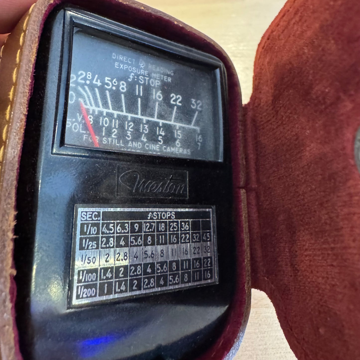 Master V Light Meter with Original Leather Case Model 748