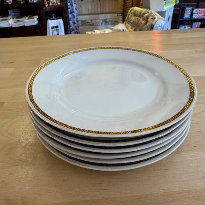Set of 6 Noritaki Nipon 'The Crete' Pattern Salad Plates
